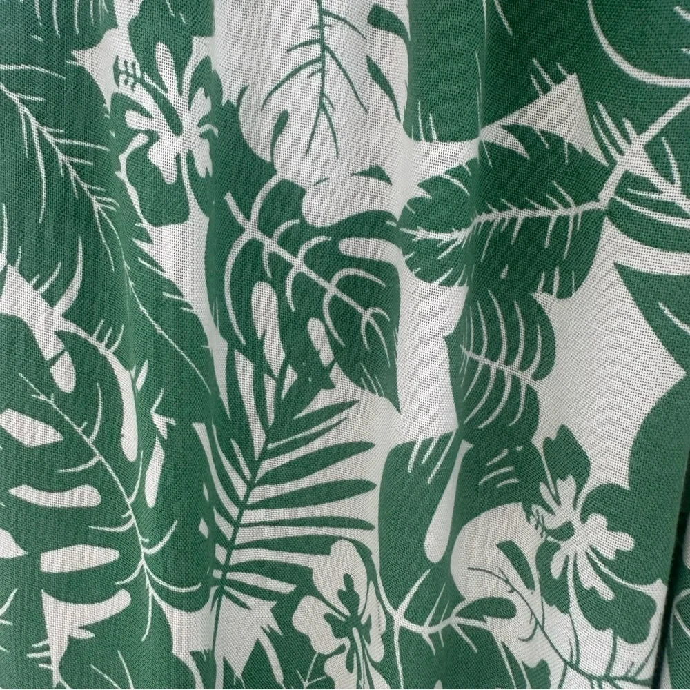 Jane And Delancey Green White Tropical Pants Small Resort Style - Picture 10 of 15